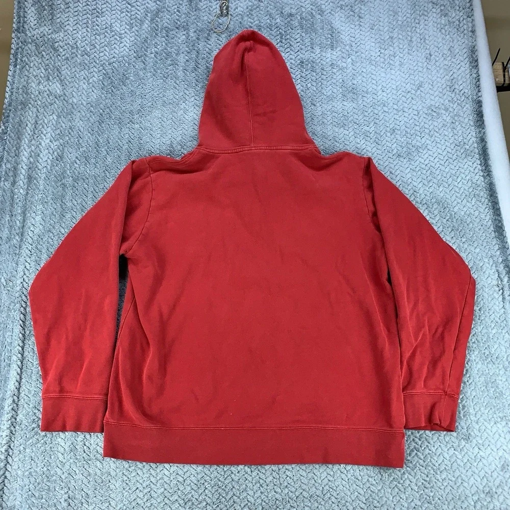 The North Face Hoodie Men's 2XL XXL Red Half Dome Pullover Outdoors Soft